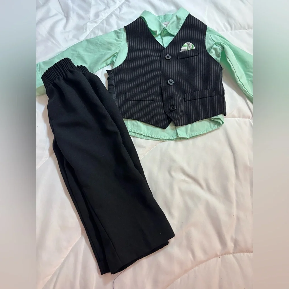 George Boys Special Occasion Dress Outfit 4-Piece Set, Toddler & Boys 18 Months